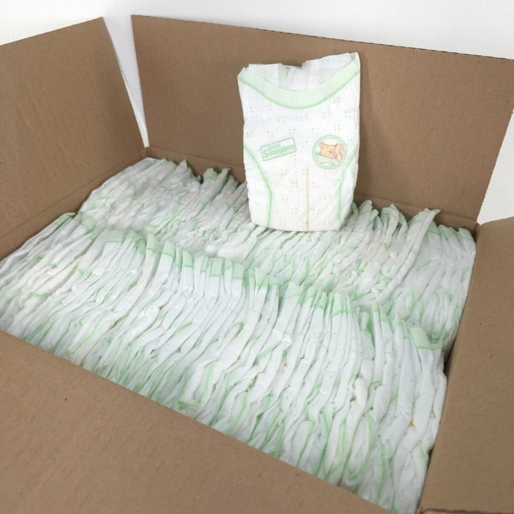 60‎ Pack Huggies Little Snugglers Diapers Preemie Size P up to 6lbs NEW OPEN